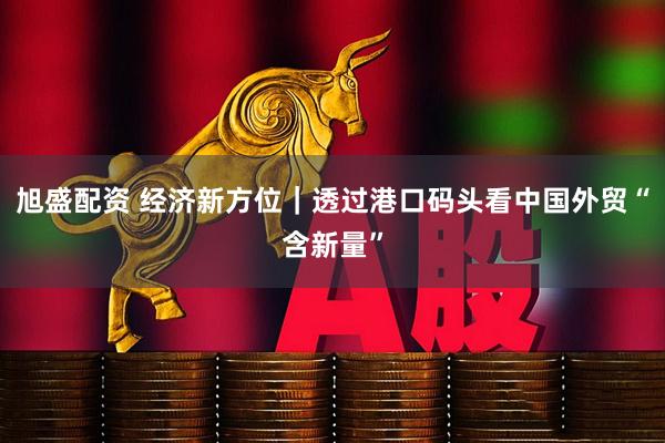 旭盛配资 经济新方位｜透过港口码头看中国外贸“含新量”
